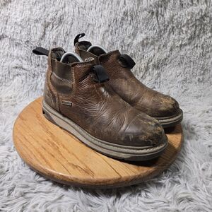 Georgia Boot Chelsea Work Boots AMP LT Wedge Steel Toe WF Womens Size 9M Outdoor